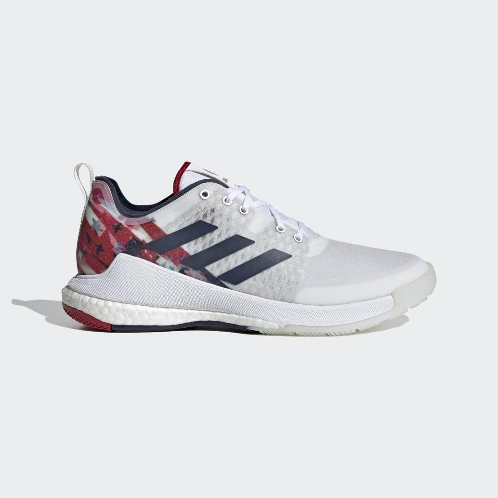 Adidasi Volei Adidas Crazyflight USAV Dama Romania - Albi/Bleumarin/Rosii EH2580